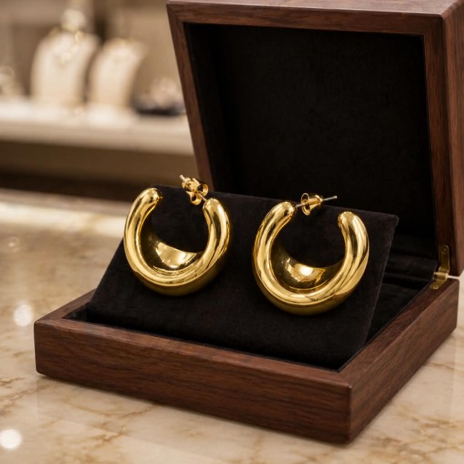 Julietta Precious Natural Golden Women earrings - photo 2