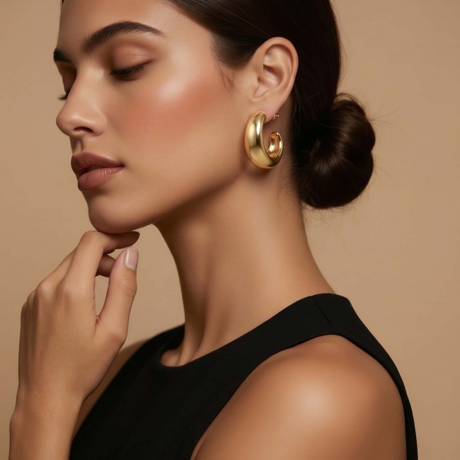 Julietta Precious Natural Golden Women earrings - photo 1