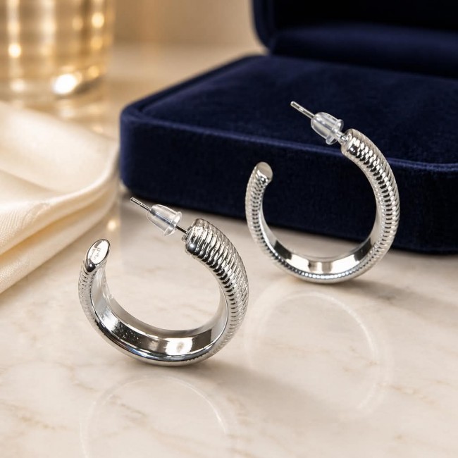 Stella Precious Natural Fahion Silver Women earrings - photo 2