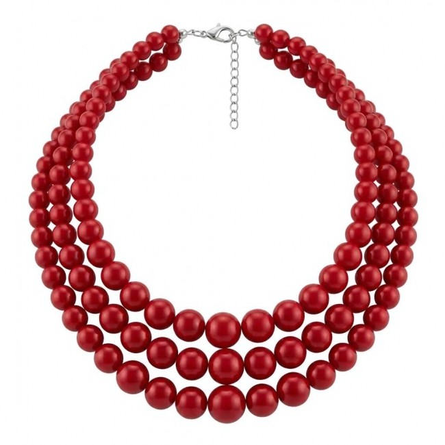 Summer Sublime natural Red handmade FASHION Necklace - photo 1