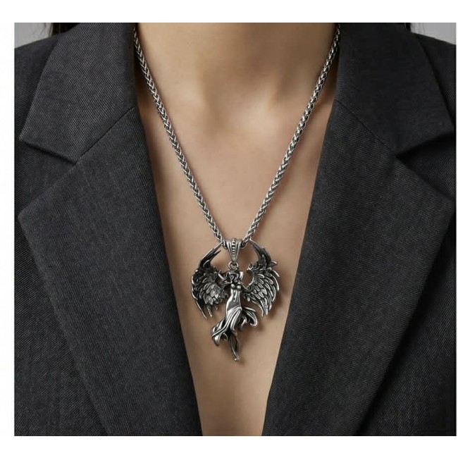 Flaying Angel 24 inches Long Necklace - photo 1