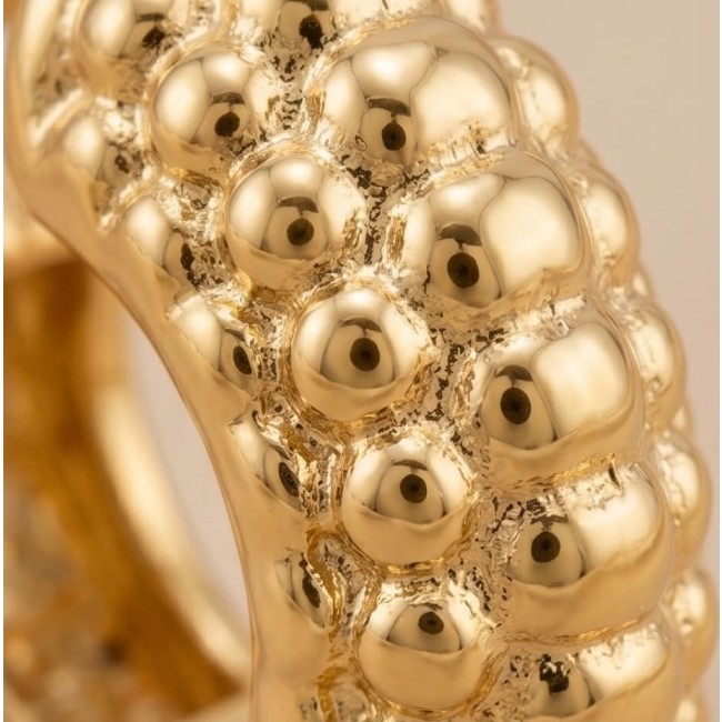 Luxurious Golden tone handcrafted Stylish earrings - photo 2