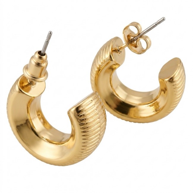 Luxurious Golden tone handcrafted Stylish earrings - photo 3