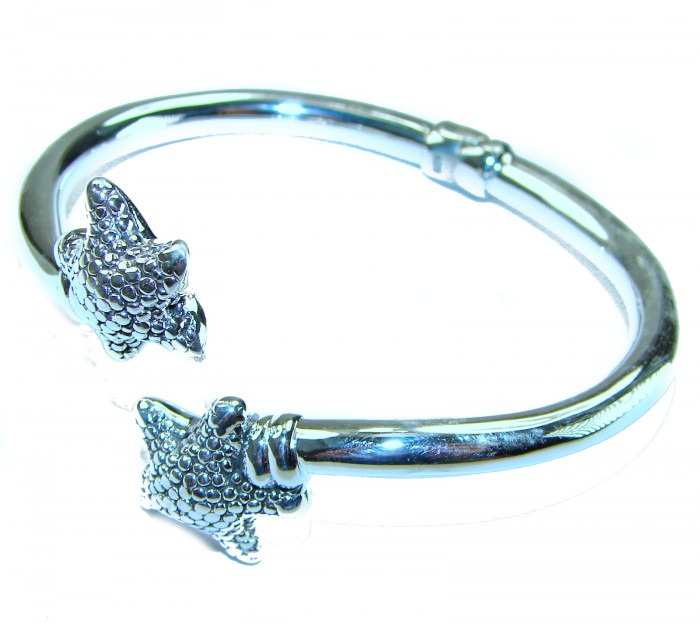 Seaside Italy made Starfish Bracelet in best quality .925 Sterling Silver - photo 1