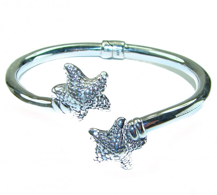 Seaside Italy made Starfish Bracelet in best quality .925 Sterling Silver - photo 2