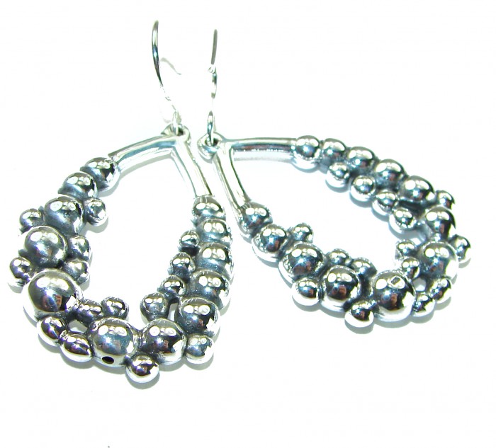 Fancy .925 Sterling Silver Italy made Earrings - photo 1