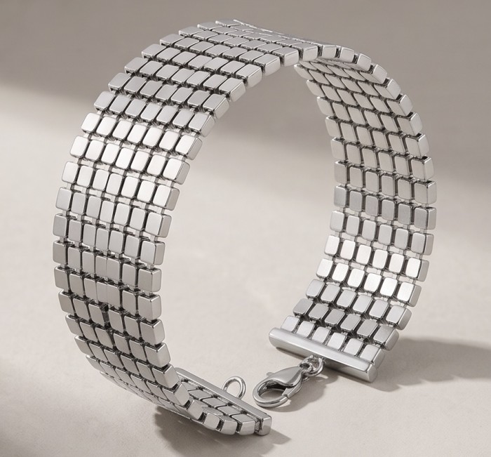 Renewal - Byzantine design Silver handcrafted Bracelet - photo 2