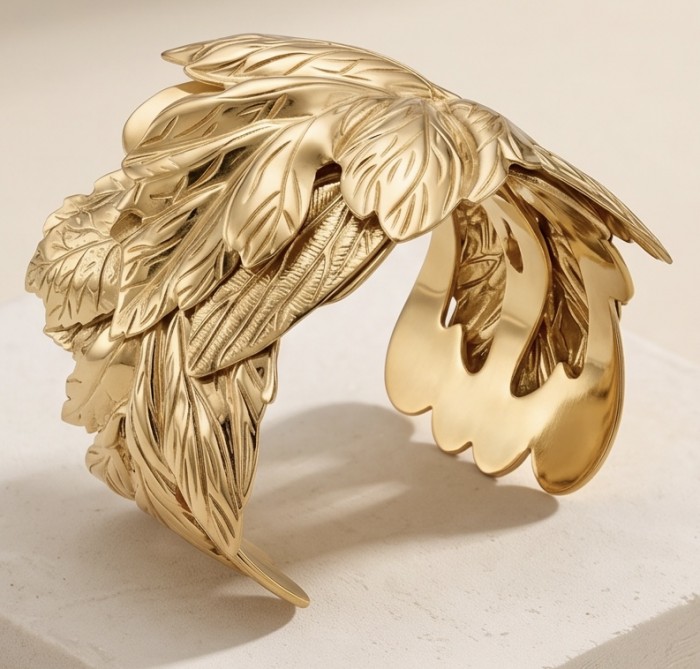 Golden Leaves Precious Natural Golden Women bracelet - photo 3