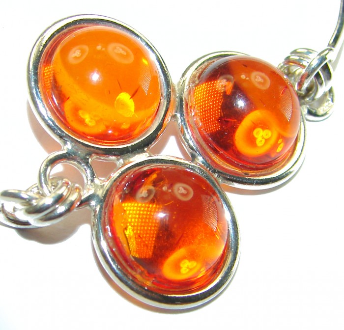 Excellent Baltic Amber .925 Sterling Silver entirely handcrafted Bracelet - photo 1