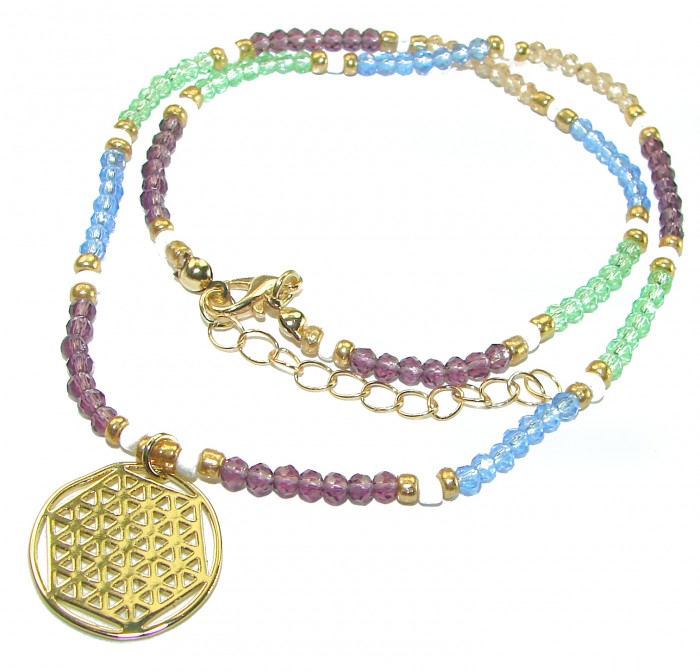 Multigem .925 Sterling Silver handmade Necklace - photo 3