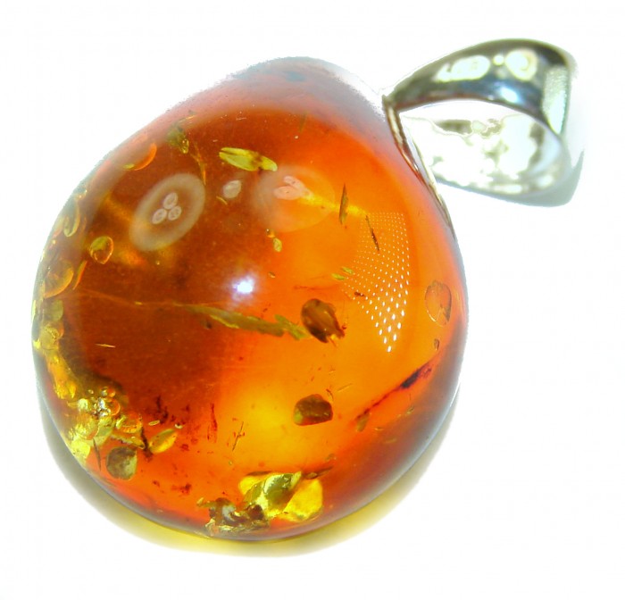 Real Beauty authentic Baltic Amber .925 Sterling Silver handcrafted pendant - photo 4