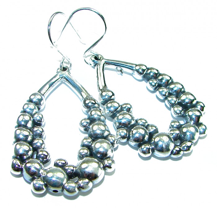 Fancy .925 Sterling Silver Italy made Earrings - photo 3