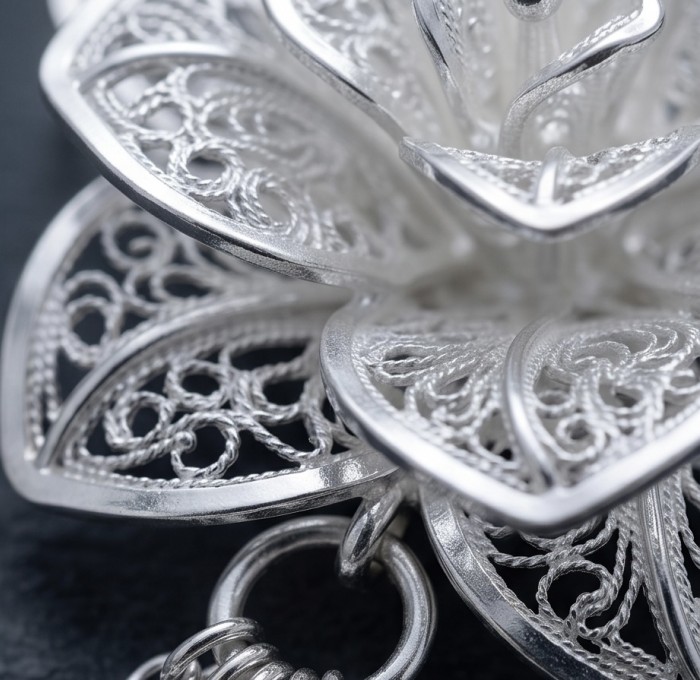 Silver Rose Vintage style Luxurious fashion ring s. 7 adjustable - photo 3