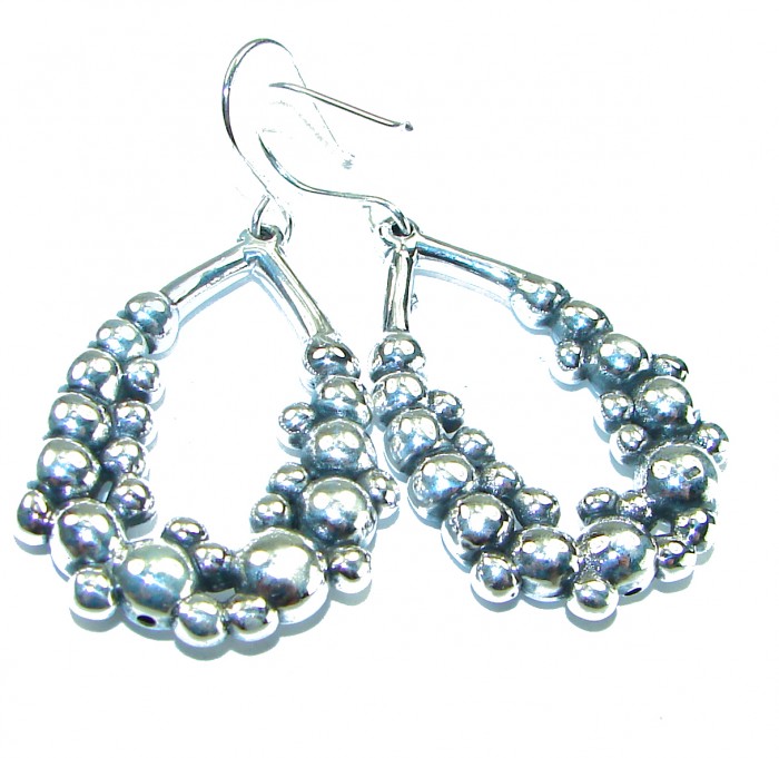 Fancy .925 Sterling Silver Italy made Earrings - photo 1
