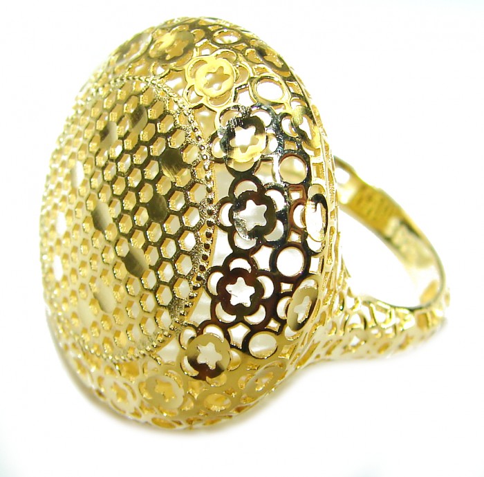 Adeline 14k Gold over .925 Sterling Silver ring s. 9 1/4 - photo 1