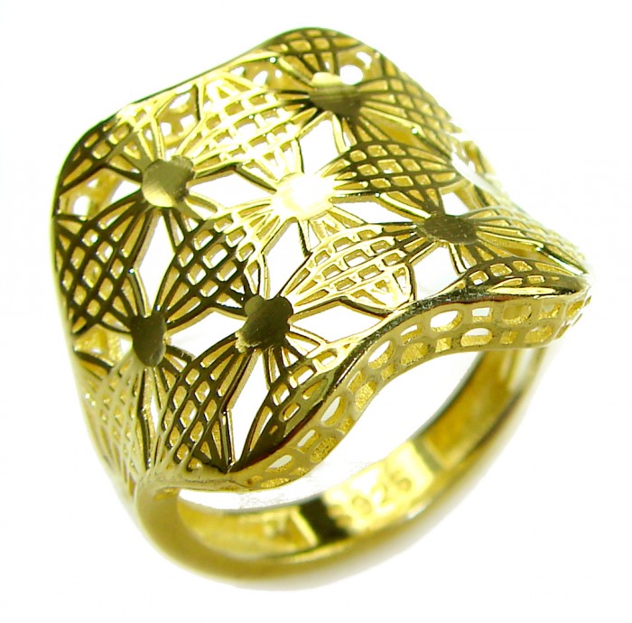 .925 Sterling Silver Large Ring size 7 - photo 3