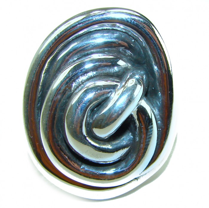 Ariadne's Thread Italy Made Silver Sterling Silver ring s. 5 3/4 - photo 3