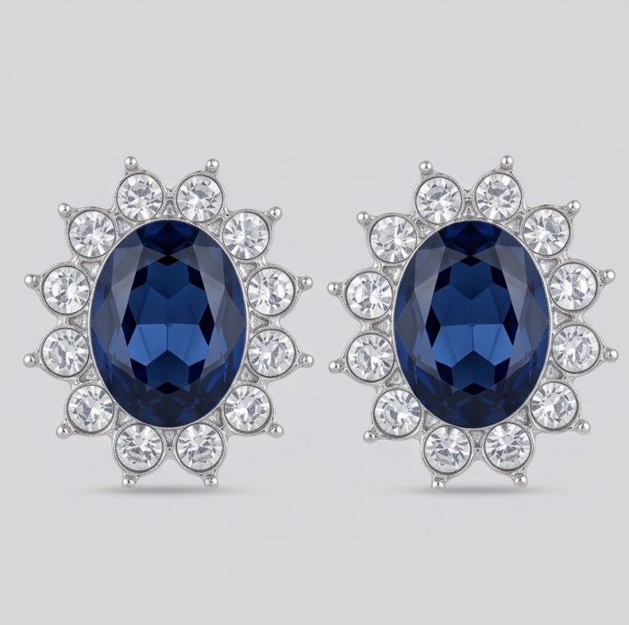 Pacifica 4.5 carat Topaz Silver Handcrafted Earrings - photo 4