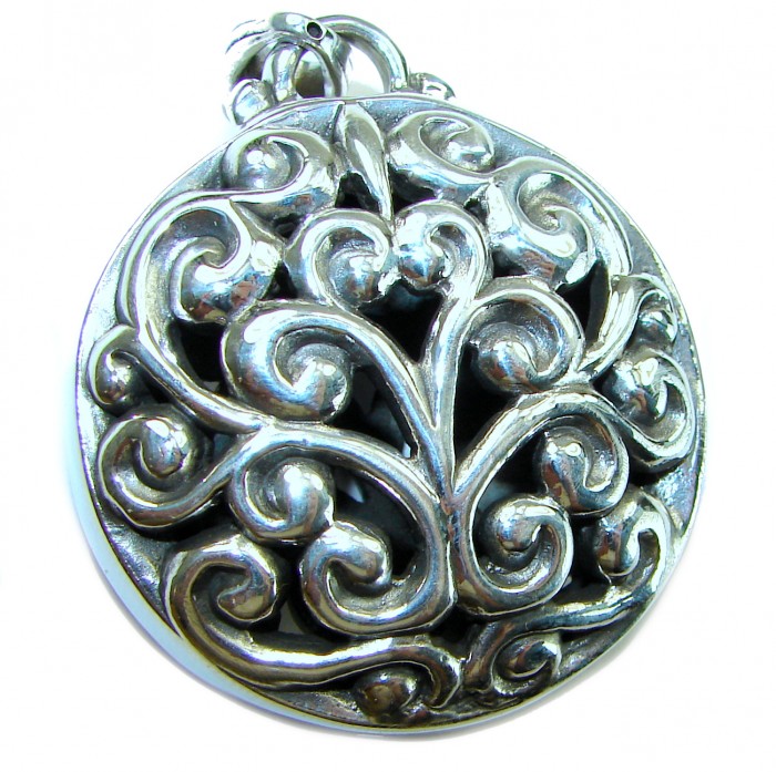 Sterling Beauty .925 Silver Bali handmade Pendant - photo 2