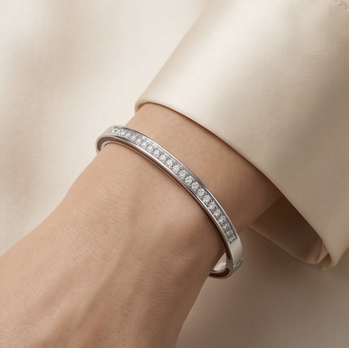 Divine - Precious pave White Topaz Women bracelet - photo 1