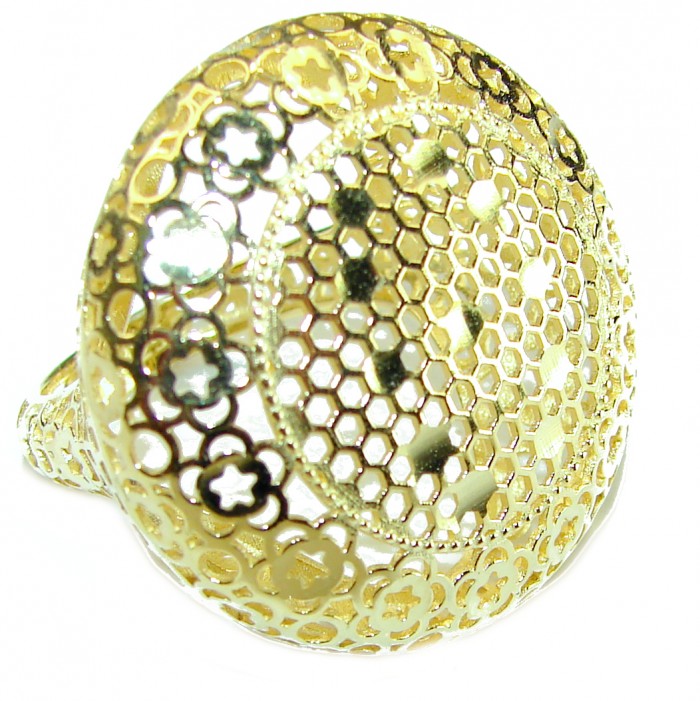 Golden Power 14K Gold over .925 Sterling Silver Ring Size 7 - photo 3