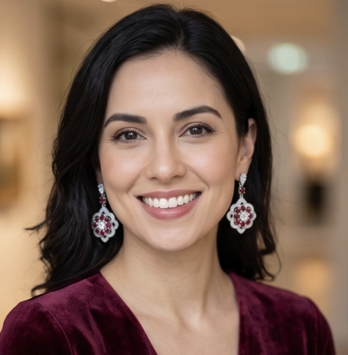Giovanna - 4.5 carat Ruby .925 Sterling Silver handcrafted incredible earrings - photo 2