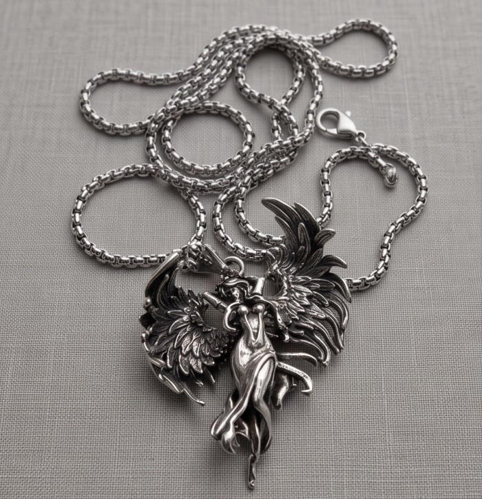 Flaying Angel 24 inches Long Necklace - photo 4