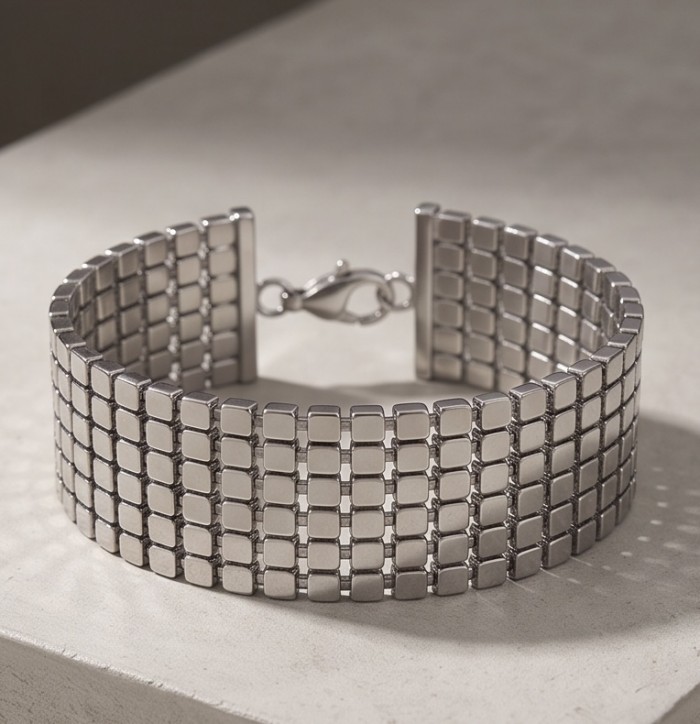 Renewal - Byzantine design Silver handcrafted Bracelet - photo 4