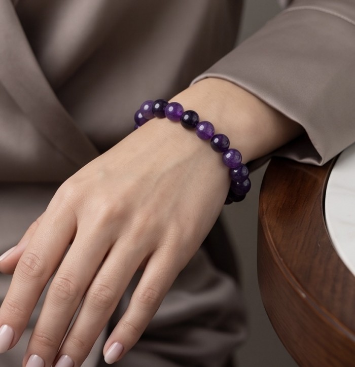 AAAAA BEST QUALITY Botswana Agate handcrafted streach Bracelet - photo 2