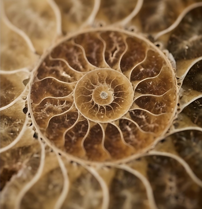 Ammonite Fossil Silver handcrafted pendant - photo 3