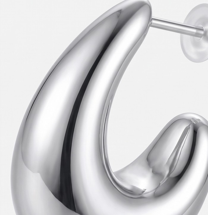Modern Concept handmade silver earrings - photo 3