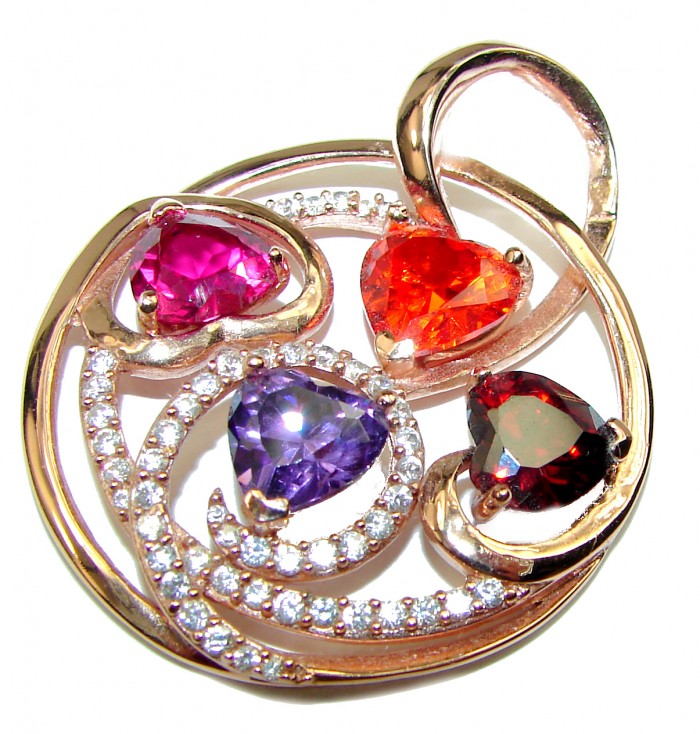 Endless Happiness Cubic Zirconia 14K Gold over .925 Sterling Silver Pendant - photo 1