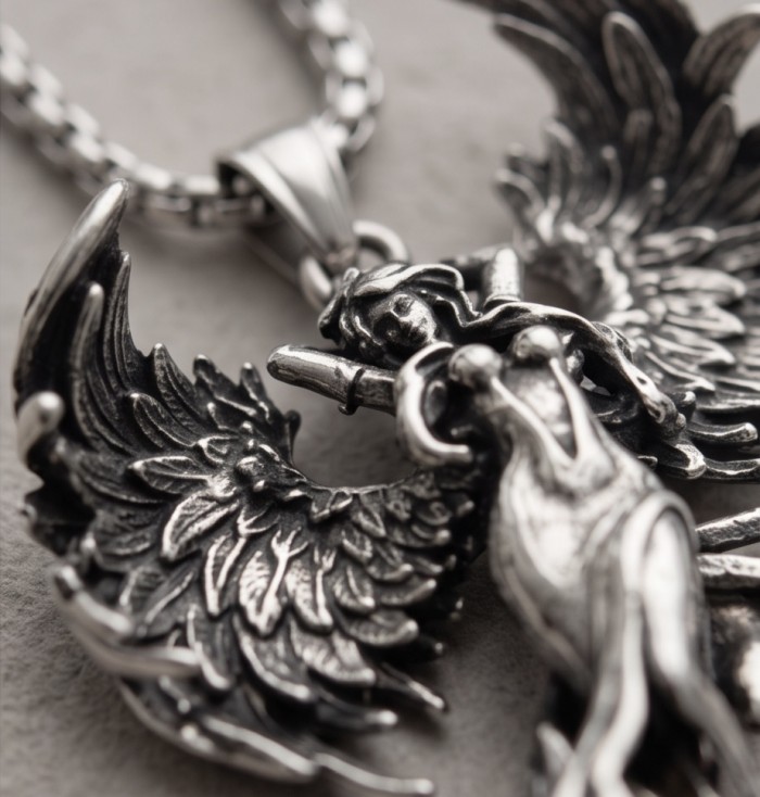 Flaying Angel 24 inches Long Necklace - photo 3