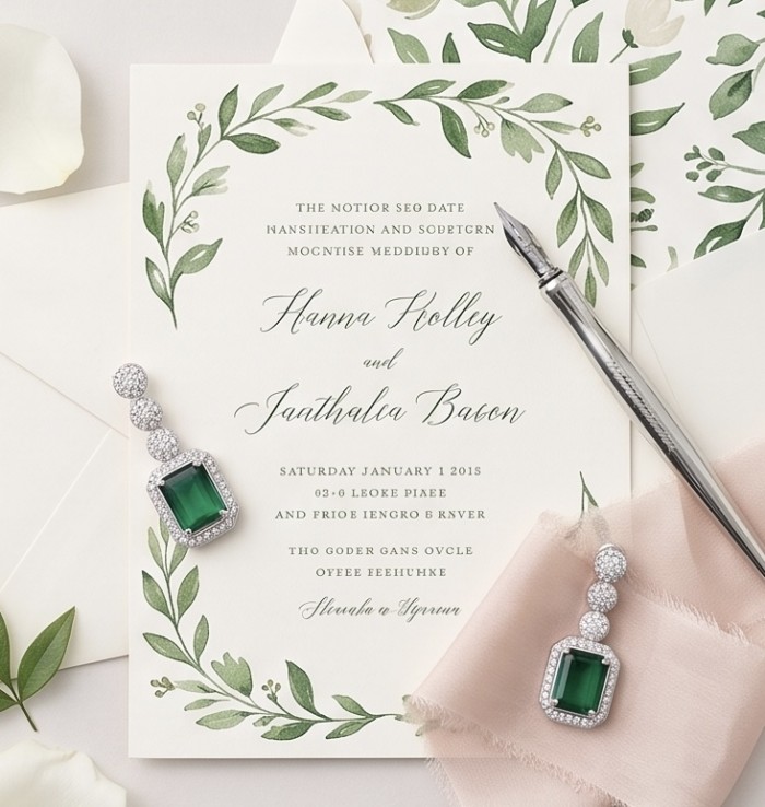 Ofelia - Authentic 5.5 CARAT natural Colombian Emerald .925 Sterling Silver handcrafted earrings - Emerald earrings with floral invite, top view with pen detail.
