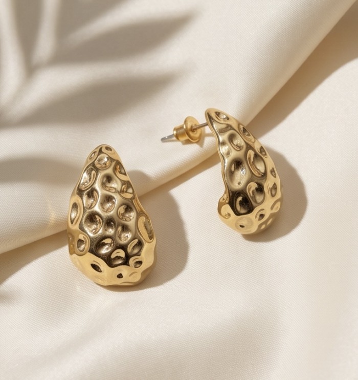 FANCY Silver handcrafted lightweighted earrings - photo 2