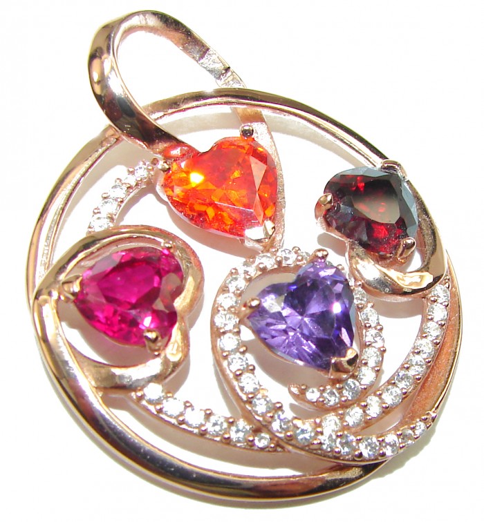 Endless Happiness Cubic Zirconia 14K Gold over .925 Sterling Silver Pendant - photo 2