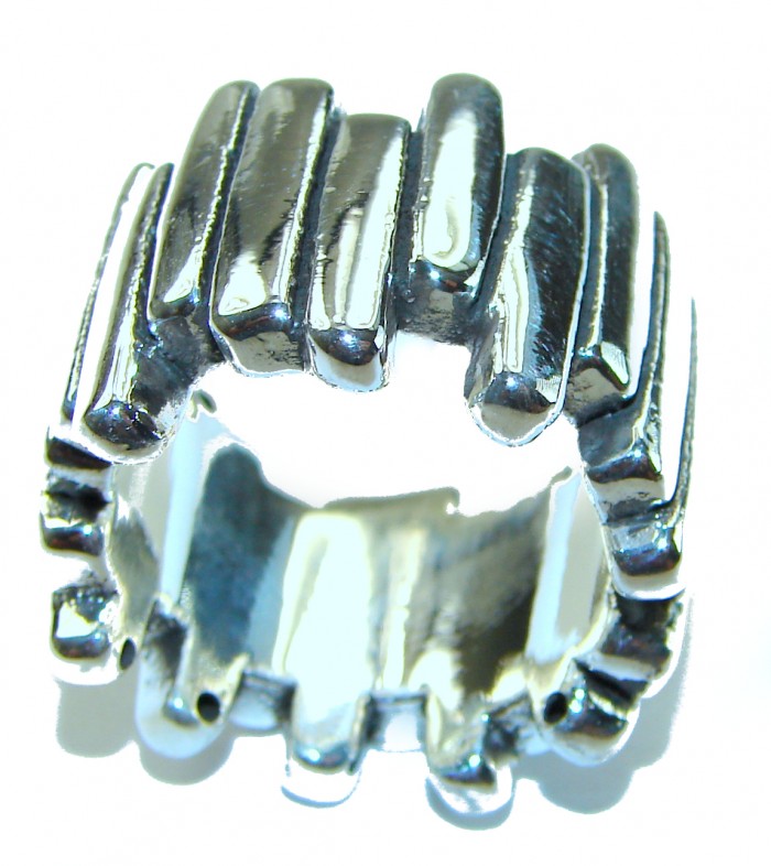Natural Beauty Italy Made Silver Sterling Silver ring s. 6 1/4 - photo 2