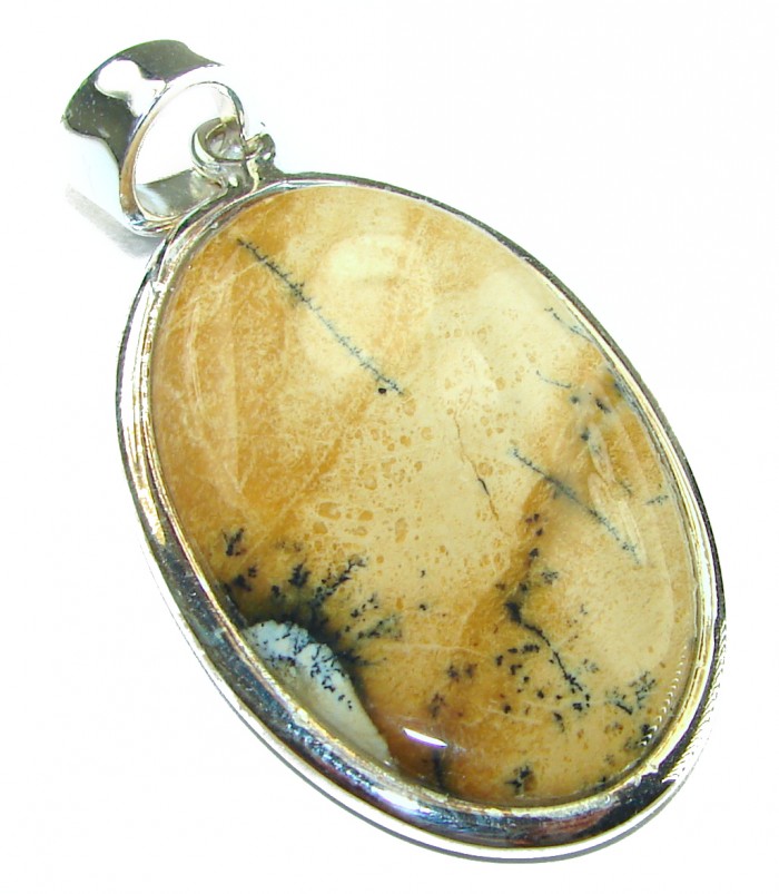 Top quality Picture Jasper .925 Sterling Silver handmade Pendant - photo 1